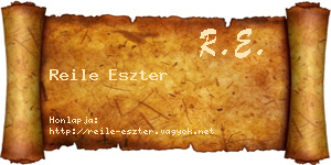Reile Eszter névjegykártya